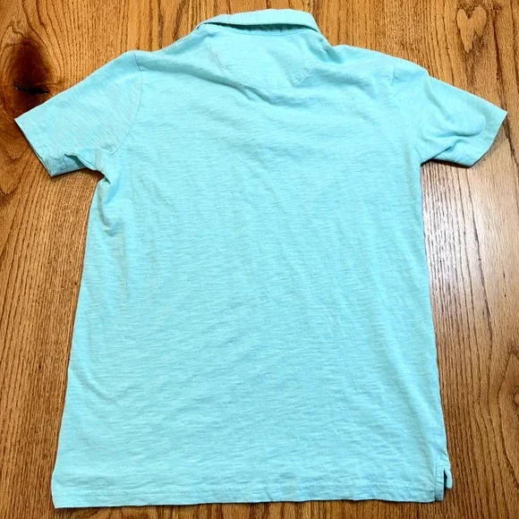 Simply Southern Men's Polo Shirt Turquoise Blue Soft S‎ Turtle - Picture 5 of 7